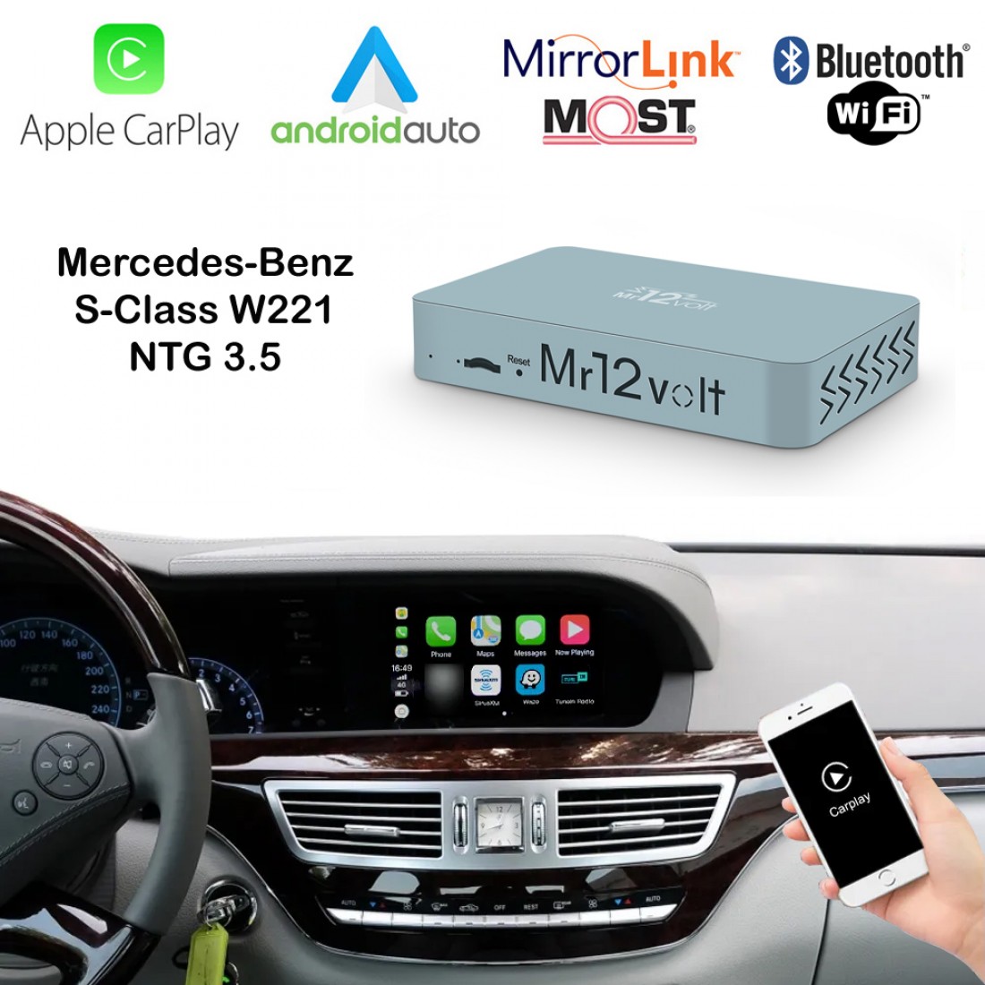 Apple Carplay Android Auto Mirrorlink Multimedia Camera Interface