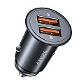 AINOPE dual USB autolader met QC3.0 (quick charge van Qualcomm), 45W, zwart