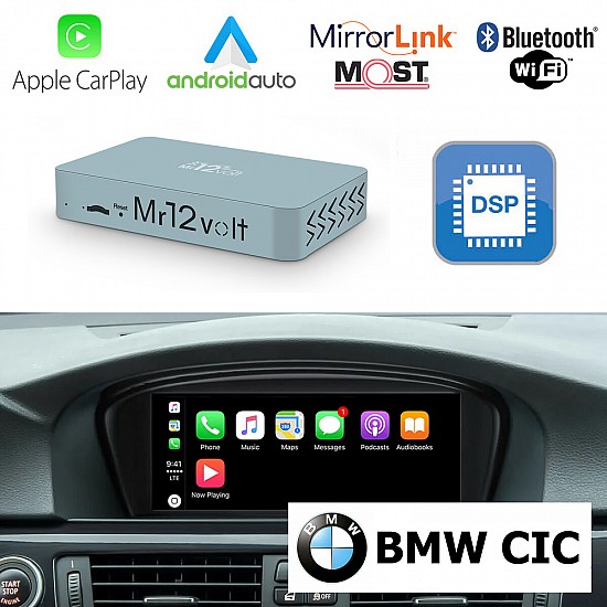 Apple CarPlay / Android Auto / Mirrorlink multimedia, camera Interface voor BMW CIC (6.5"/8.8") (MOST)