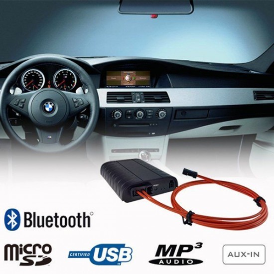 MP3 USB / MicroSD, AUX ingang, interface adapter voor BMW autoradio's (MOST)