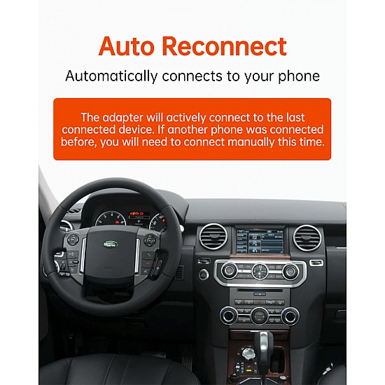 Bluetooh streaming adapter voor Range Rover, Land Rover, Jaguar met iPod Interface