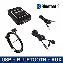 Bluetooth streaming + hands-free car kit, USB, AUX interface / audio adapter for Mitsubishi car radios
