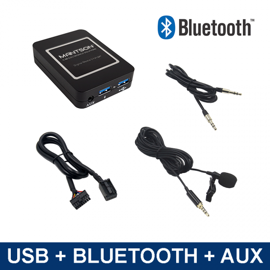 ik ontbijt Hond Afvoer Bluetooth / USB / AUX interface / audio adapter voor Peugeot autoradio's  (MN-BUA-RD4)