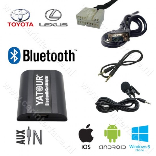 Begrijpen Pijnstiller Theoretisch Yatour Bluetooth interface / audio adapter met AUX ingang voor Lexus  autoradio's (YT-BTA-TOY1)