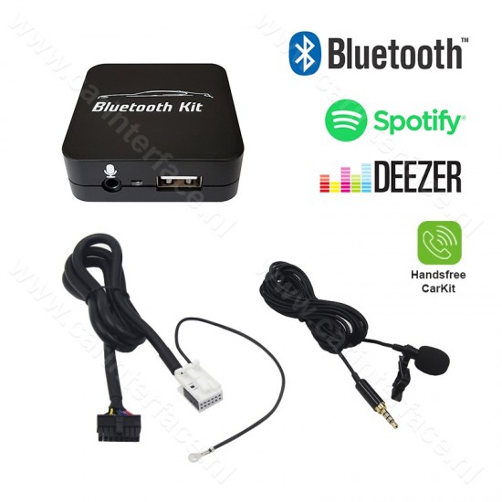 Vlekkeloos Vervolgen vertrekken Bluetooth streamen + handsfree carkit interface / audio adapter voor SEAT  autoradio's (12-pin)