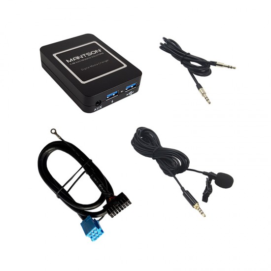 melk wit gips Verovering Bluetooth / USB / AUX interface / audio adapter voor SEAT autoradio's  (8-pin)