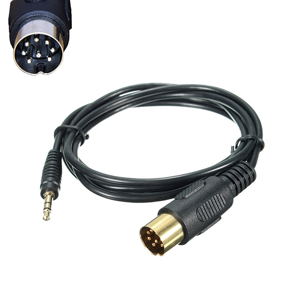 Beschuldiging regionaal Voorgevoel AUX kabel voor Alpine M-Bus autoradio's met een 8-pin ronde aansluiting