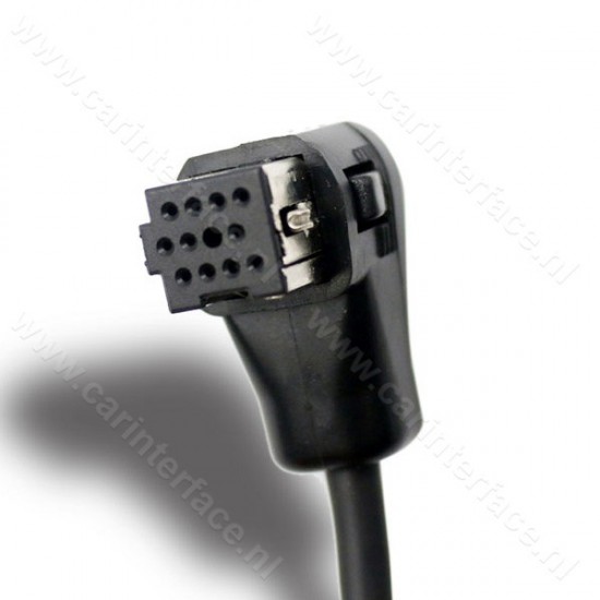metalen Vooruit Overtreden AUX IN kabel voor Pioneer autoradio's met een IP-BUS CD-wisselaar  aansluiting